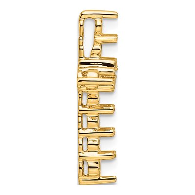 14K Yellow Gold 1 ct tw Cross Slide for Diamonds Pendant Mounting – view 3