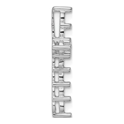 14K White Gold Cross Pendant Mounting – view 3