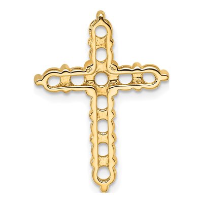14K Yellow Gold 1 1/4 ct tw Cross for Diamonds Pendant Mounting – view 4