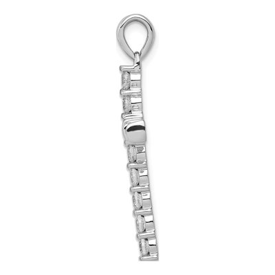 14K White Gold 3/4 ct tw Diamond Latin Cross Pendant – view 3