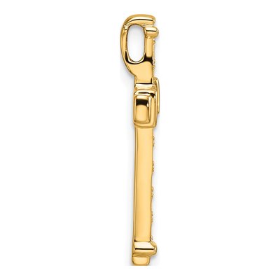 14K Yellow Gold Latin Cross Slide Pendant Mounting – view 3