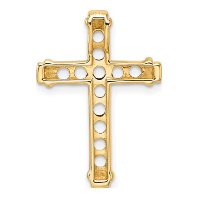 14K Yellow Gold Latin Cross Slide Pendant Mounting – view 4