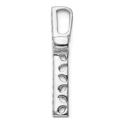 10K White Gold 1/5 ct tw Diamond Latin Cross Slide Pendant – view 3