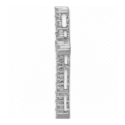 14K White Gold 3/8 ct tw Diamond Cross Slide Pendant – view 2