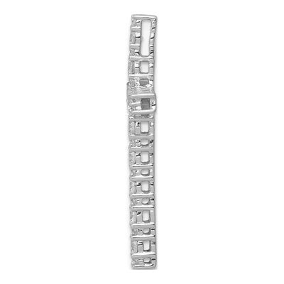 14K White Gold 3/4 ct tw Diamond Latin Cross Slide Pendant – view 3