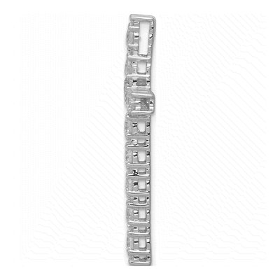 10K White Gold 1 ct tw Lab-Grown Diamond Cross Slide Pendant – view 2