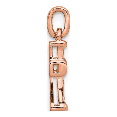 14K Rose Gold 1/20 ct tw Diamond Latin Cross Pendant – view 3