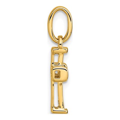 14K Yellow Gold 1/10 ct tw Diamond Latin Cross Pendant – view 2