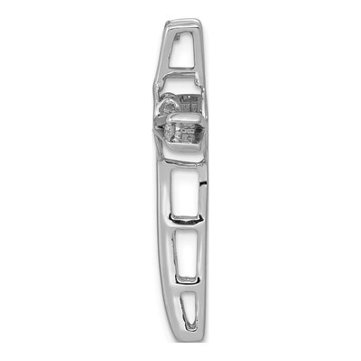 14K White Gold 1/15 ct tw Diamond Cross Slide Pendant – view 3