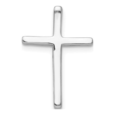 10K White Gold Diamond Cross Slide Pendant – view 4