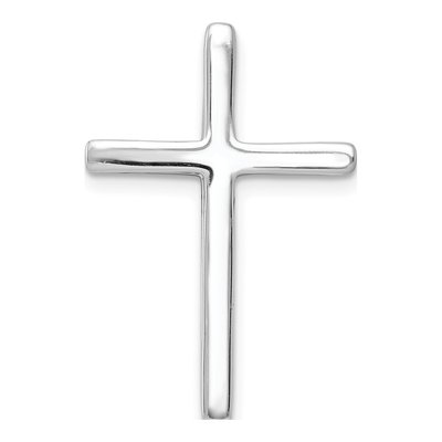 14K White Gold 1/10 ct tw Diamond Cross Slide Pendant – view 4