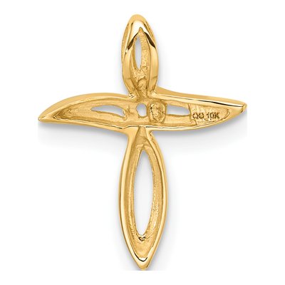 10K Yellow Gold Cross Pendant Mounting – view 4