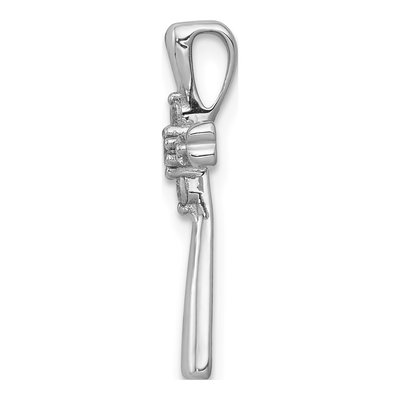 14K White Gold 1/6 ct tw Diamond Cross Slide Pendant – view 3