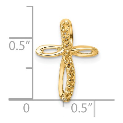 14K Yellow Gold Cross Slide Pendant Mounting – view 5