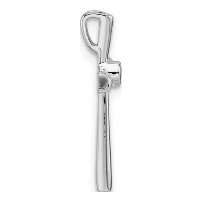 10K White Gold Diamond Cross Slide Pendant Mounting – view 3