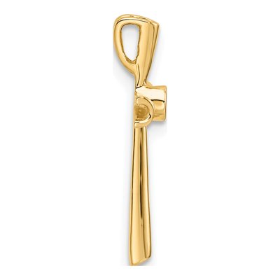 10K Yellow Gold Diamond Cross Slide Pendant Mounting – view 3