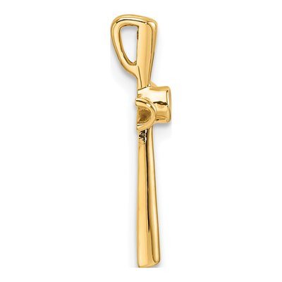 14K Yellow Gold Cross for Center Pendant Mounting – view 3