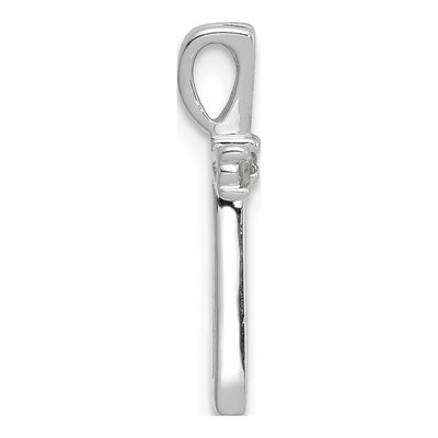 14K White Gold 1/15 ct tw Diamond Cross Pendant – view 2