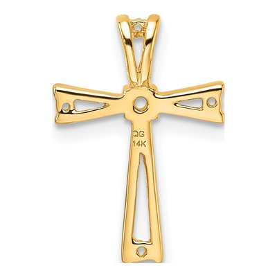 14K Yellow Gold Cross Slide Pendant Mounting – view 3