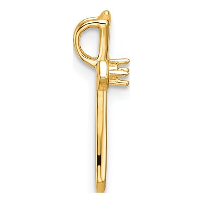 14K Yellow Gold Passion Cross Slide Pendant Mounting – view 3