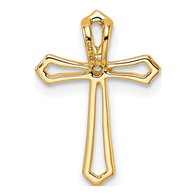 14K Yellow Gold Passion Cross Slide Pendant Mounting – view 4