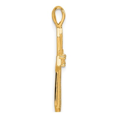 14K Yellow Gold Passion Cross Pendant Mounting – view 3