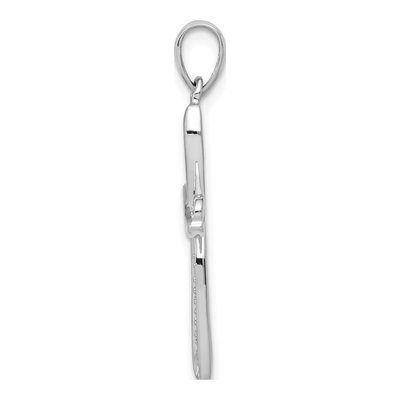 14K White Gold 1/15 ct tw Diamond Cross Pendant – view 3
