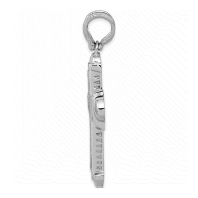 14K White Gold 7/8 ct tw Diamond Cross Pendant – view 2