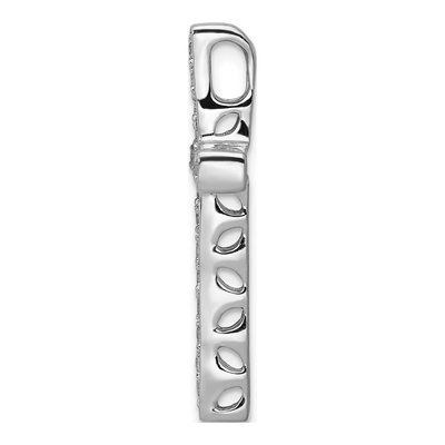 10K White Gold 3/8 ct tw Diamond Latin Cross Slide Pendant – view 2