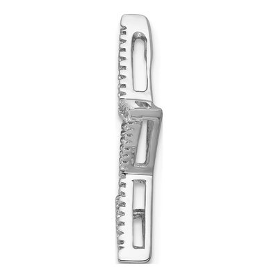 14K White Gold 1/6 ct tw Diamond Star Slide Pendant – view 3