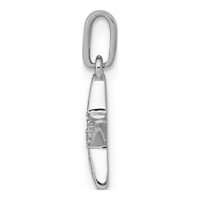 14K White Gold 1/10 ct tw Diamond Star Pendant – view 3