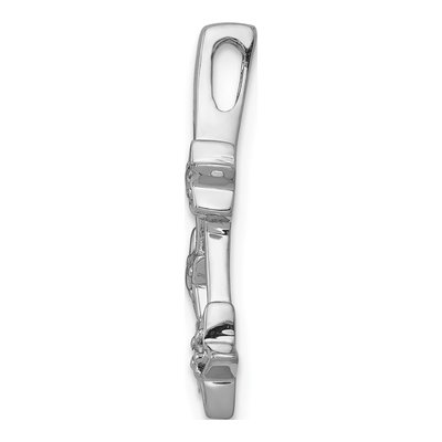 14K White Gold Diamond Shooting Stars Slide Pendant – view 3