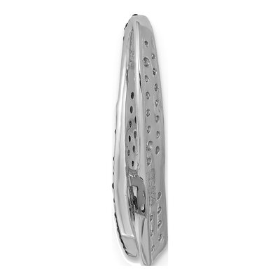 14K White Gold 1/8 ct tw Diamond Awareness Ribbon Slide Pendant – view 3