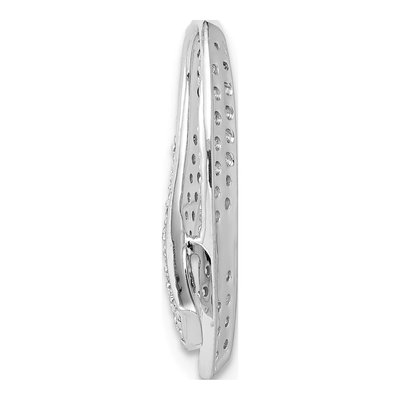14K White Gold 1/3 ct tw Diamond Awareness Ribbon Charm – view 3