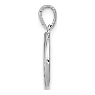 14K White Gold 1/10 ct tw Diamond Peace Sign Pendant – view 3