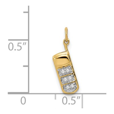 14K Yellow Gold Diamond Cell Phone Charm – view 5