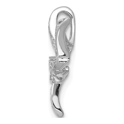 14K White Gold 1/4 ct tw Diamond Starfish Slide Pendant – view 3