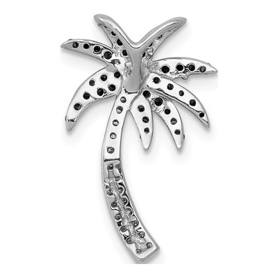 14K White Gold 1/4 ct tw Diamond Palm Tree Slide Pendant – view 4