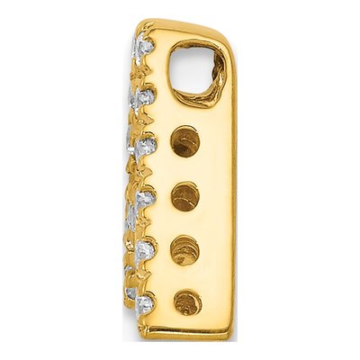 10K Yellow Gold 1/10 ct tw Diamond Letter A Charm – view 2
