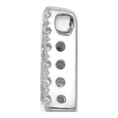 14K White Gold 0.11 ct tw Diamond Letter A Charm – view 3