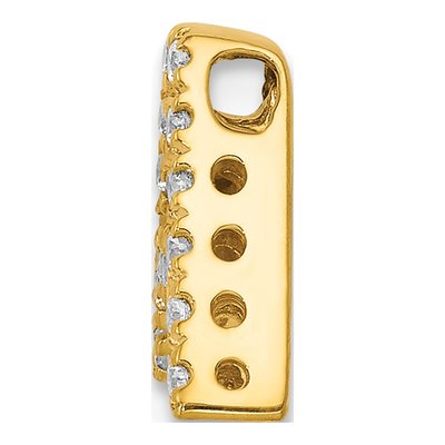 14K Yellow Gold 0.11 ct tw Diamond Letter A Charm – view 3