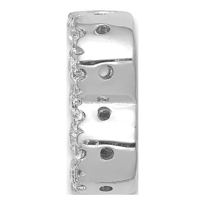 14K White Gold 0.16 ct tw Diamond Letter B Charm – view 3
