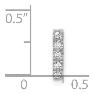 14K White Gold 1/20 ct tw Diamond Initial I Charm – view 5