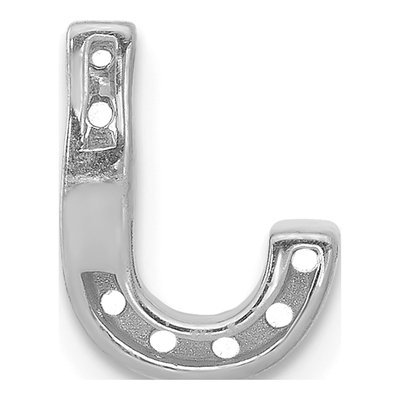 14K White Gold 0.09 ct tw Diamond Letter J Charm – view 4