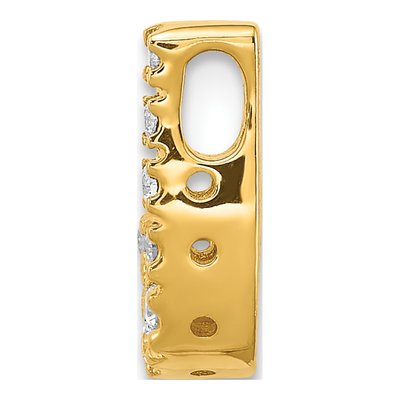 14K Yellow Gold 0.09 ct tw Diamond Letter J Charm – view 3