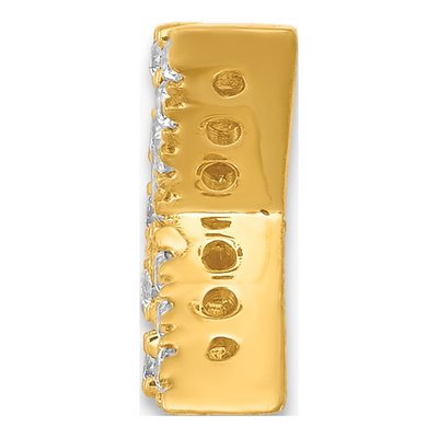 10K Yellow Gold 1/8 ct tw Diamond Letter K Charm – view 2