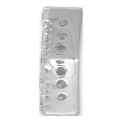 14K White Gold 1/8 ct tw Diamond Letter K Charm – view 3