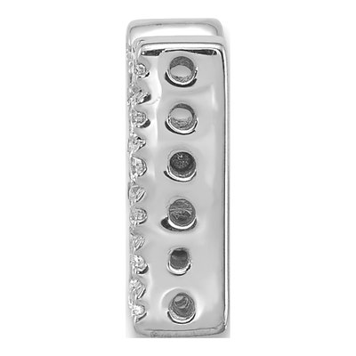 14K White Gold 1/6 ct tw Diamond Letter M Charm – view 3