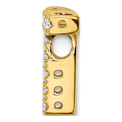 14K Yellow Gold 0.09 ct tw Diamond Letter T Charm – view 3