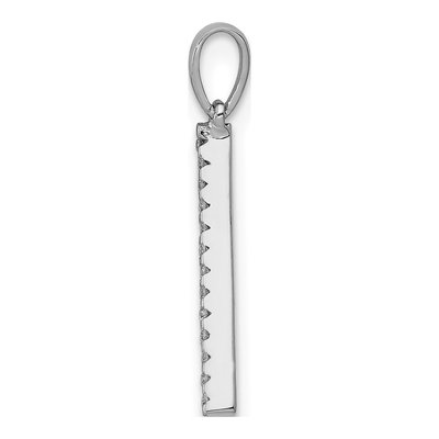 14K White Gold 0.09 ct tw Diamond Letter A Pendant – view 3